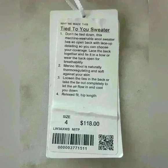 Lululemon Tied To You Sweater - Picture 7 of 12